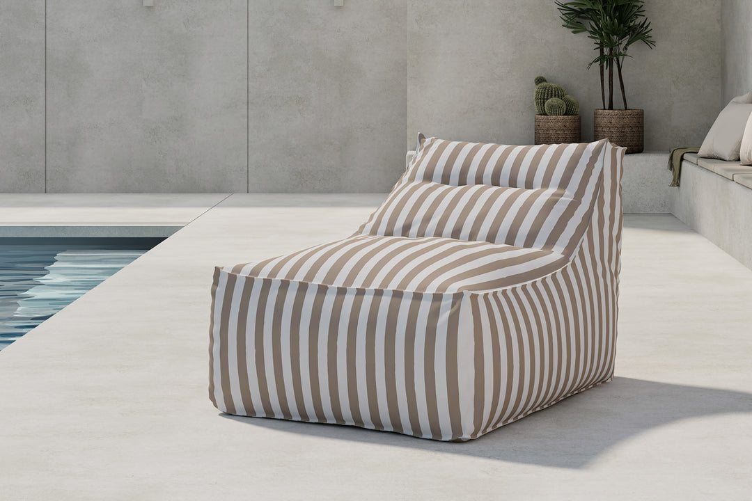 Redang Loungebag – Beige/Vit Randig