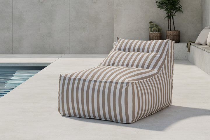 Redang Loungebag – Beige/Vit Randig