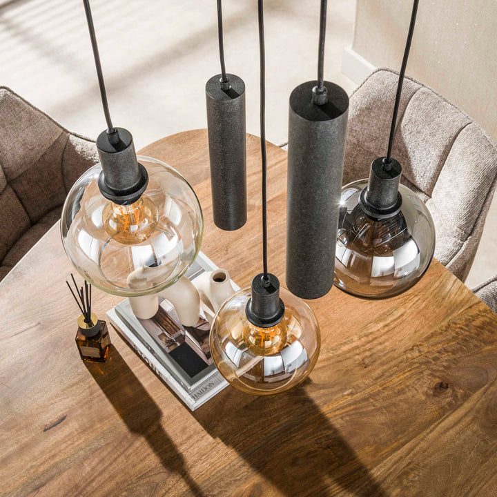 Taklampa Sfera Tricolore 5-Ljus Arctic Svart