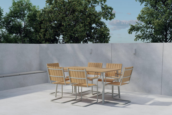 Holmsund matgrupp 150x90 inkl 6st stolar – Beige