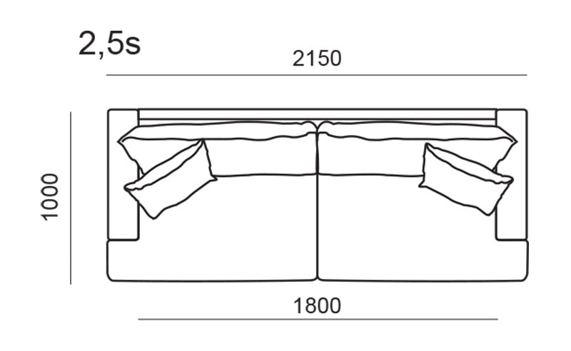 Adella 2,5-Sits Soffa