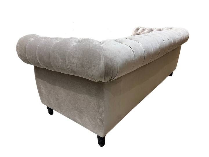 Cambridge 3-sits soffa - Grå Sammet