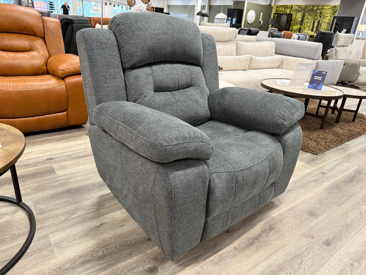 Roma reclinersoffa - Tyg Mörkgrå &amp; Beige