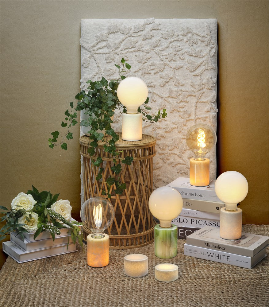 JADE Bordslampa – Grön Silk