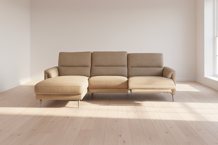 Kansas 3-sits divansoffa med recliner