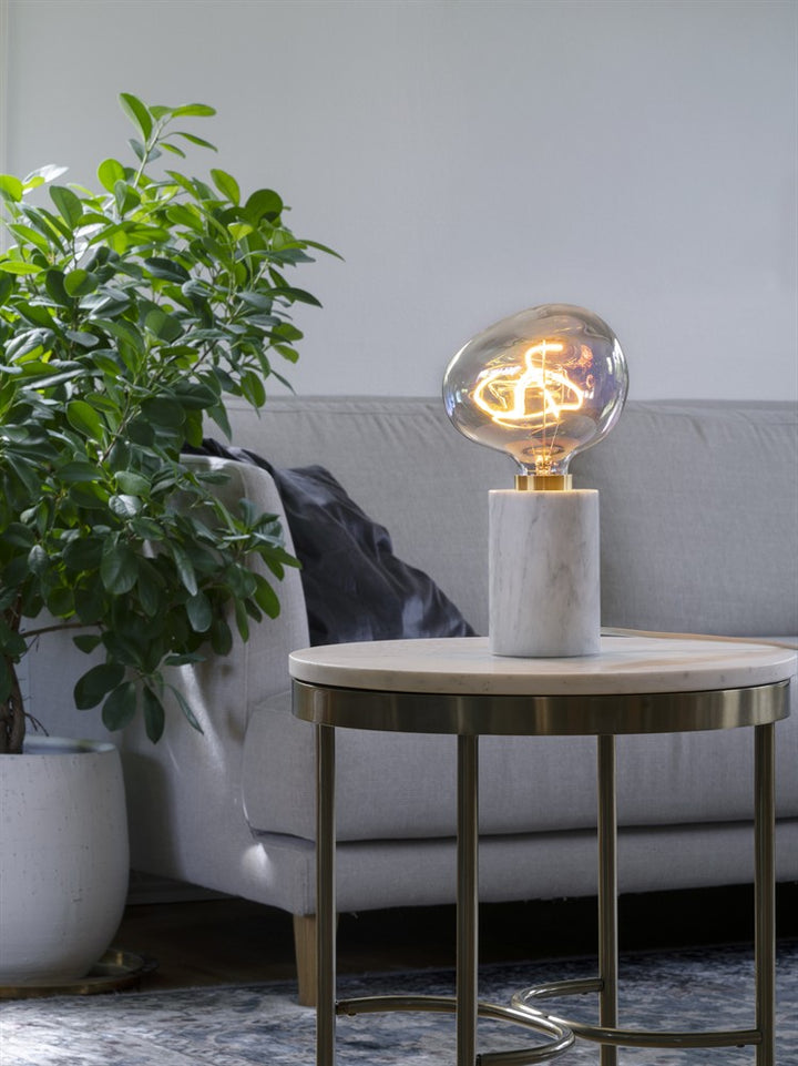 MARBLE bordslampa – White Silk Matt