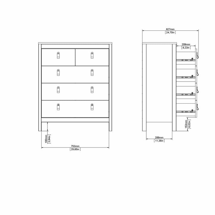Madrid byrå 3+2 Greige