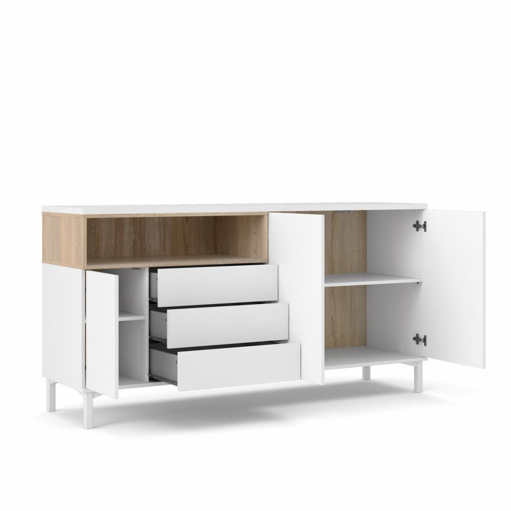 Roomers Sideboard Vit/Ek