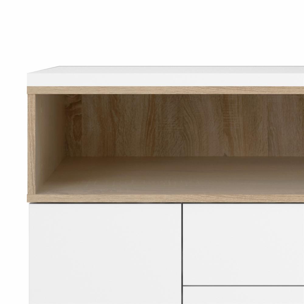 Roomers Sideboard Vit/Ek