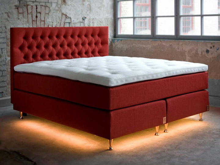 Elite Sängar | Exclusive kontinentalsäng röd säng | Möbelhuset