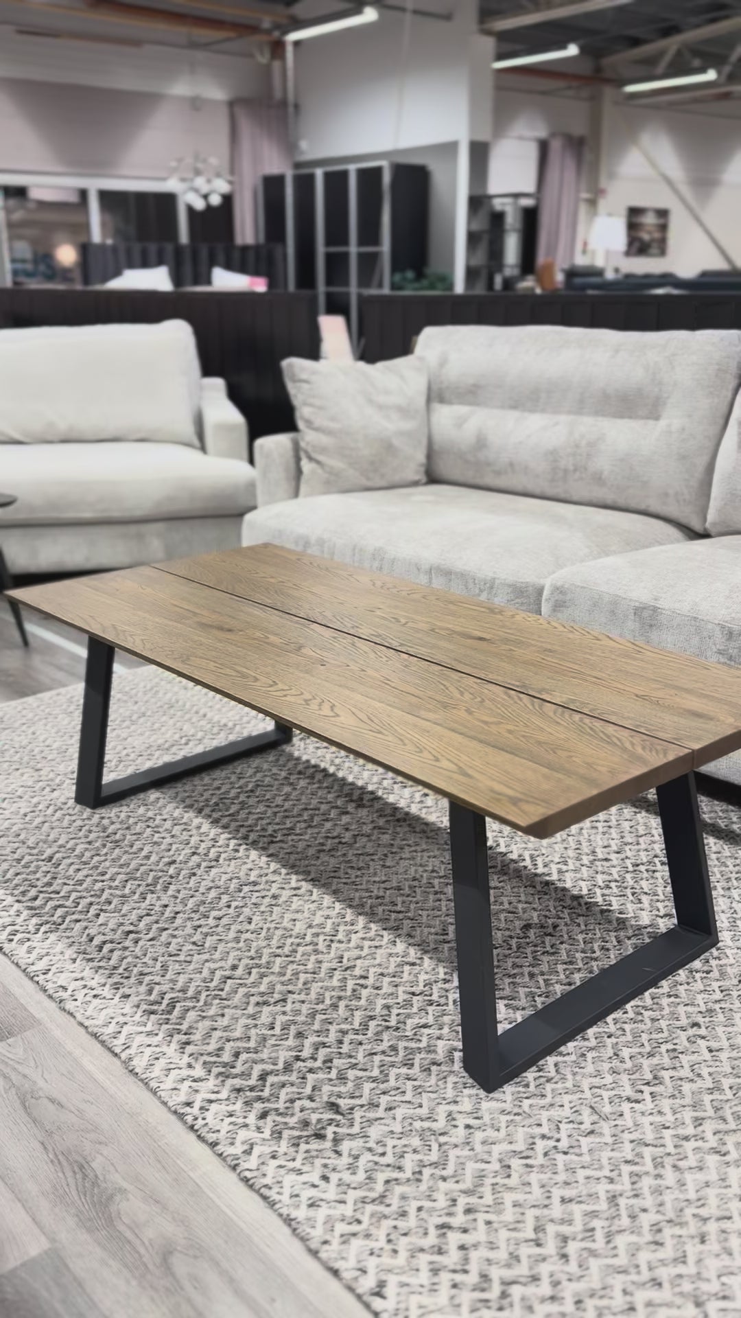 MELVILLE SOFFBORD BRUN/SVART