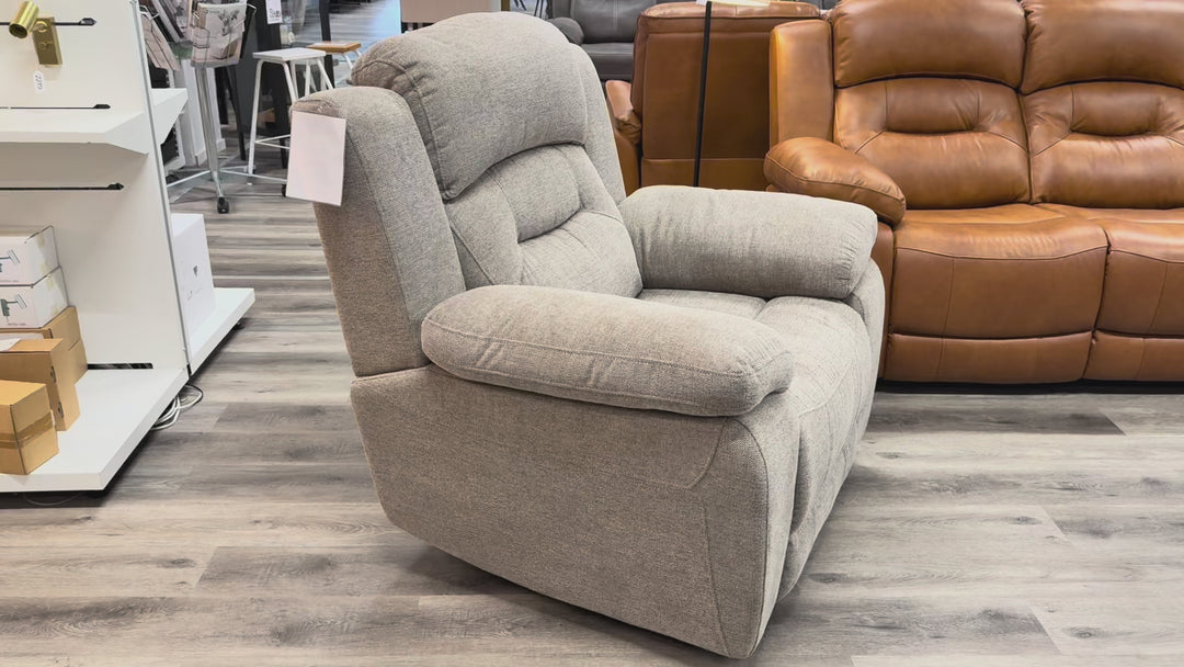 Roma reclinersoffa - Brun &amp; Svart skinn