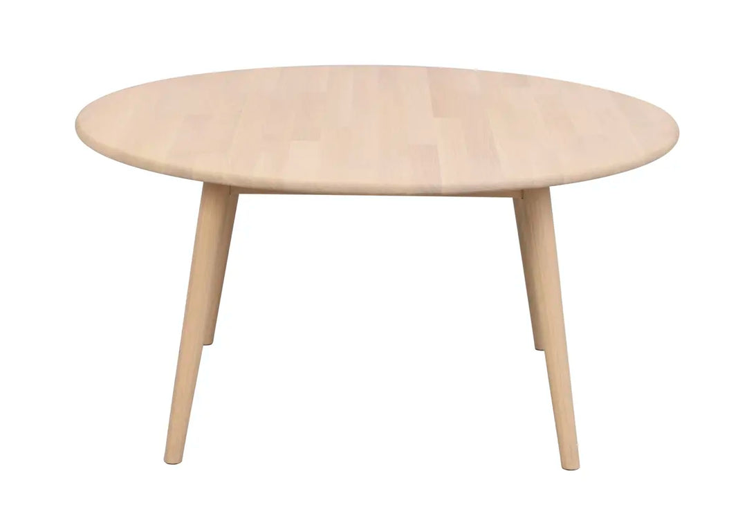 Tompkins soffbord runt Ø90 vitpigmenterad ek – Rowico Home