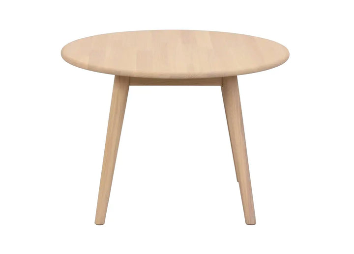 Tompkins soffbord runt Ø60 vitpigmenterad ek – Rowico Home