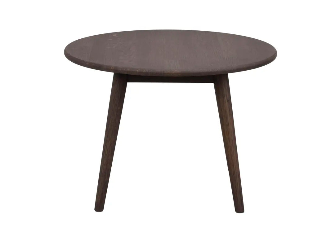 Tompkins soffbord runt Ø60 brun ek – Rowico Home
