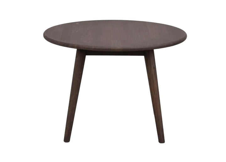 Tompkins soffbord runt Ø60 brun ek – Rowico Home