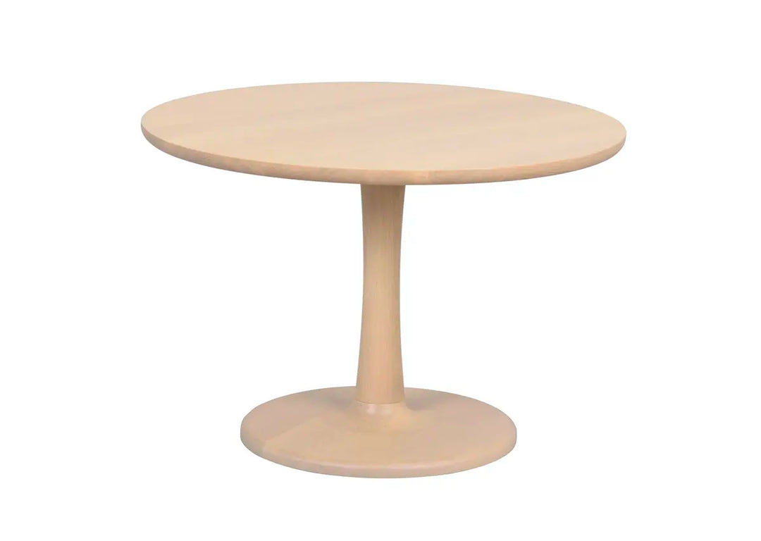 Hobart soffbord runt Ø60 vitpigmenterad ek – Rowico Home