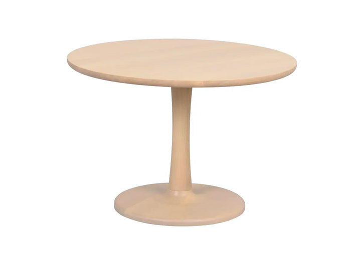 Hobart soffbord runt Ø60 vitpigmenterad ek – Rowico Home