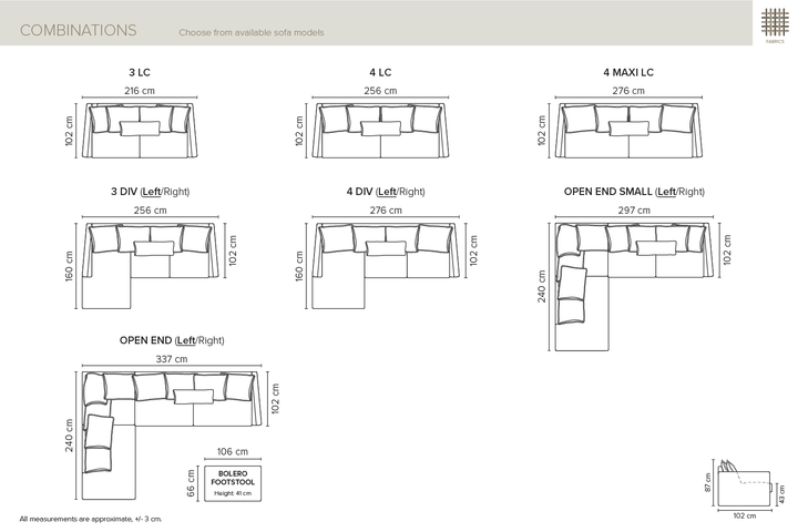 Bolero 4-sits Soffa