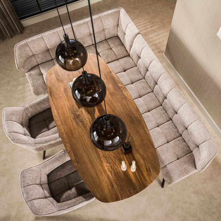 Wave Köksbord 180 Oval – detalj av vågmönster