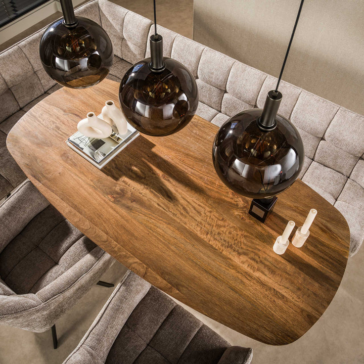 Wave Köksbord 180 Oval – central pelarfot